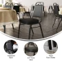 Flash Furniture Hercules Series Adult Size Trapezoidal Stacking Banquet Chairs, Set of 4, Black - Image 5