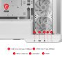 MSI - MAG PANO 100R PZ WHITE ATX Mid-Tower PC Case - White - Image 3