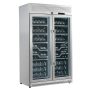 Forno Appliances - Abruzzo 102-Bottle Freestanding Dual Zone Wine Cellar with Clear Acrylic Holders & Stainless Trim Shelves - Stainless Steel - Image 3