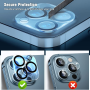 3 Pack Lente De Camara Protector Para Iphone 13 Pro Max 9H 3D Cristal Templado - Image 4