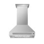 Forno Appliances - 30 inches - Externally Vented & Recirculating - Wall Range Hood - Silver - Image 1
