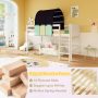 Twin Size Loft Bed Playhouse Bed Frame with Tower Tent and 3 Storage Pockets - Navy - Image 6