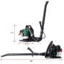 206 MPH 530 CFM 52CC 2-Cycle Gas Backpack Leaf Blower with Extension Tube in Green - Image 2