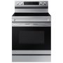 Samsung - 30 in. Wide 5 Burner Smart Freestanding Electric Range 6.3 cu. ft. with Air Fry and Convection - Stainless Steel - Image 1