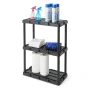 Gracious Living 3 Shelf Knect-A-Shelf Solid Light Duty Storage Unit 24 x 12 x 33", Black (2 Pack) - Image 6