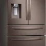 Samsung - 36 in. Wide 22.6 Cu. Ft. 4-Door French Door Counter Depth Refrigerator - Tuscan Stainless Steel - Image 2
