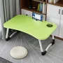kibhous Laptop Desk Foldable Bed Tray Table Laptop Bed Stand Standing Table for Bed Sofa Couch Floor Green - Image 4
