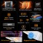 GEEKOM - A9 Mega mini PC AMD Ryzen™ AI Max Series 395 processor, Radeon™ 8060S Graphics,128GB Quad-Channel RAM, 2TB SSD Storage - Silver - Image 2