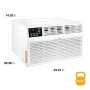 Whirlpool - 550 Sq. Ft. 12,000 BTU 230V Through the Wall Air Conditioner with 10,600 BTU Supplemental Heat Capability - White - Image 2