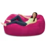 Bean Bag Chair Lounger - Large 6-Foot Shredded Memory Foam Bean Bag Chair - Removable, Machine Washable Microfiber Cover - Cozy 2-Person Breton Brand Sofa Lounger for Reading, Relaxing, and Gaming, in Multiple Colors and Fabrics - Image 6
