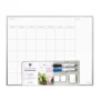 U Brands Magnetic Monthly Calendar Dry Erase Board 16 x 20 inch, Silver Aluminum Frame - Image 1