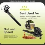 Sun Joe 6-Amp 155 mph Corded Electric Handheld Leaf Blower, Light-Duty Lawn Tool, Black - Image 3