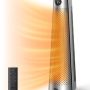 DREO - 30" Space Heater for Large Rooms, 120° Oscillation, Adjustable Thermostat, 5 Heat & 3 Fan levels, Solaris 818 - Silver - Image 1