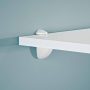 JAM 0.2 in.-0.79 in. White Adjustable Shelf Bracket (2-Pack) - Image 2