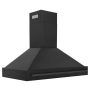 ZLINE - 48 inches - Convertible & Externally Vented - Wall Range Hood - Black - Image 2