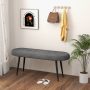47 Inch Upholstered Entryway Bench with Heavy-duty Metal Frame - Image 2