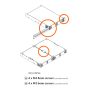 Sonance - RACK MOUNT KIT - Rack Mount Kit for Half-Rack Amps - 1U (Each) - Black - Image 2