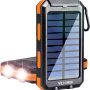 Solar Charger, YELOMIN 20000mAh Portable Waterproof Solar Power Bank for Cellphones, Outdoor External Backup Battery Pack Dual USB 5V Outputs/LED Flashlights Compatible Tablets and Electronic Devices - Image 2