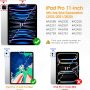 Fintie Hybrid Slim Case for iPad Pro 11-inch (4th / 3rd Generation) 2022/2021 - [Built-in Pencil Holder] Shockproof Cover w/Clear Transparent Back Shell, Also Fit iPad Pro 11" 2nd Gen, Lilac Purple - Image 2