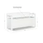 Linon Lenly Ladderback Entryway Storage Bench in White Painted Wood - Image 2