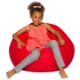Posh Creations Bean Bag Chair, Soft Lounger for Sitting, Kids, 2ft,Navy Blue Stripes, White - Image 4