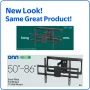 onn Full Motion TV Wall Mount for 50" to 86" TVs, UL Listed, swivel ±45°, up to +15/-15°Tilting - Image 3