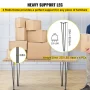 Hairpin Table Legs 20 in. Black Set of 4 Desk Legs Each 220 lbs. Load Capacity Heavy-Duty Furniture Legs for Bench Desk - Image 3
