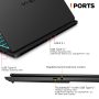 HP OMEN - Transcend 14" 120Hz 3K OLED Gaming Laptop - Intel Core Ultra 7 (2025) - 16GB Memory - NVIDIA GeForce RTX 5060 - 1TB SSD - Shadow Black - Image 4