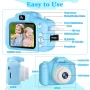 Rirool HD Kids Digital Camera for Girls 3-12, 13MP Video & Photo Camera with 32GB SD Card, Selfie Camera for Toddlers, Best Birthday Gift for 3-10 Year Old Girls (Blue) - Image 2