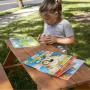 Homeware Kids Wooden Picnic Table Brown - Image 5