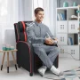 Topbuy PU Leather Gaming Recliner Chair Single Massage Lounge Sofa W/ Lumbar Cushion Red - Image 3