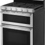 Maytag - 30 in. Wide 5 burners 6.0 cu. ft. Self-Cleaning Freestanding Fingerprint Resistant Double Oven Gas Convection Range - Stainless Steel - Image 3
