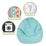 Majestic Home Goods Small Bean Bag South West Teal - Image 6