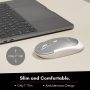Macally Wireless Bluetooth Mouse for Mac and PC - (DPI 800/1200/1600) Silent Wireless Mouse - Mac Compatible Wireless Apple Mouse - White Laptop Mouse Bluetooth for MacBook Pro, iPad, PC - Silver - Image 4