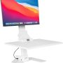 Mount-It! Triple Monitor Electric Standing Desk Converter - 3 Screens Stand Up Desk Riser - Height Adjustable Desktop & 3 Mounts for Screens up to 32", Sit-Stand Convertor for Home, Office, School - Image 1