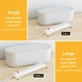 D-Line Cable Management Box, Hide Power Strips & Cords - Small, White - Image 3