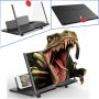 Mobile Phone Screen Magnifier,3D HD Mobile Magnifier Projector Screen for Movies,Videos, Foldable Phone Stand with Screen Amplifier,Supports All Smartphones (Black, 10in) - Image 3