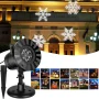 Upgraded Christmas Snowflake Projector Lights, Outdoor Waterproof Led Rotating Snowfall Show Lights for Xmas Holiday Party Garden Patio Home Decoration - Image 1