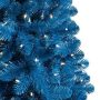 Treetopia Black Artificial Christmas Tree | Essentials - Black Tree - 7 ft | Pre-lit 350 LED Clear Lights | Includes Tree Stand, On/Off Foot Pedal, Extra Bulbs & Fuses - Image 1