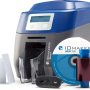 ID Maker Card Edge 2 Sided Printer Machine & Supply Kit for Badge Printing - Print Professional Quality Identification Badges - IDMaker Software, Premium Camera, 200-Print Color Ribbon, 100 PVC Cards - Image 1