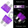 25 Pcs 35 Amp Auto Car Standard Medium Blade Automotive Replacement Fuses Kit - Image 3
