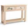 2-Tier Console Table with Drawers and Open Storage Shelf - Image 3