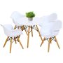 5 Pieces Kids Mid-Century Colorful Table Chair Set - Image 6