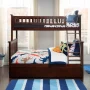 Columbia Bunk Bed Twin over Full with Twin Size Urban Trundle Bed in Walnut - Image 2
