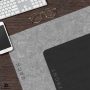 Dynadex Leather Desk Pad Protector, Mouse Pad, Office Desk Mat, Non-Slip PU Leather Desk Blotter, Laptop Desk Pad, Waterproof Desk Writing Pad for Office and Home (Black/Velvet, 35.4 x 17) - Image 5