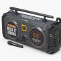 Bumpboxx Bluetooth Boombox Flare8 Blue | Retro Boombox with Bluetooth Speaker | Rechargeable Bluetooth Speaker - Image 1