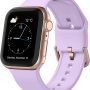 Sport Band Compatible with Apple Watch Bands 49mm 46mm 45mm 44mm 42mm 41mm 40mm 38mm, Soft Silicone Replacement Strap with Classic Clasp for iWatch Series 11 10 9 8 7 6 5 4 3 2 1 SE Ultra Women Men - Image 1