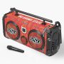 Bumpboxx Bluetooth Boombox Flare8 Blue | Retro Boombox with Bluetooth Speaker | Rechargeable Bluetooth Speaker - Image 1