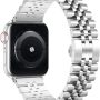 Wolait Compatible with Apple Watch Bands 42mm (Series 11 10 )41mm 40mm 38mm, Stainless Steel Heavy iWatch Bands with Butterfly Folding Clasp Link Bracelet for Series 9/8/7/6/5/SE3/2/1 Women Men, Silver/Gold - Image 1