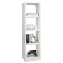 Natural 5 Tiers 4-Cube Narrow Bookshelf with 4 Anti-Tipping Kits - Image 3